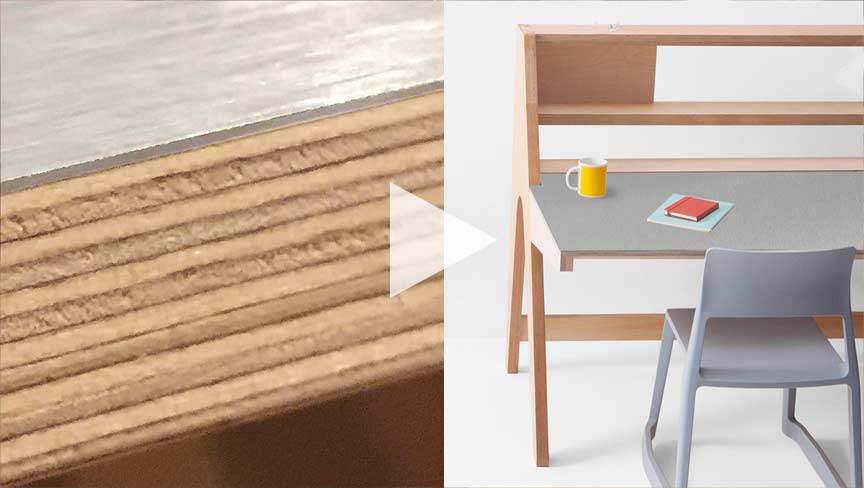 CNC Cut Plywood to Create Lift Standing Desk