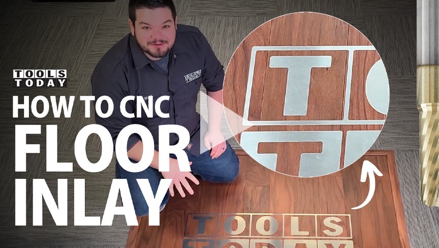 How to Make a CNC Floor Inlay - Short Version | ToolsToday