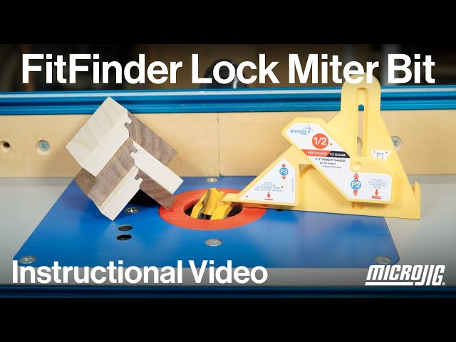 The FitFinder Lock Miter Bit - Instructional Video!