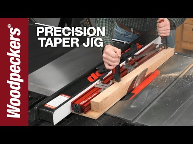 Safe, Accurate, Repeatable Tapering With the Precision Taper Jig | Woodpeckers Tools