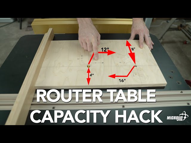 Get more capacity on your router table with this simple jig