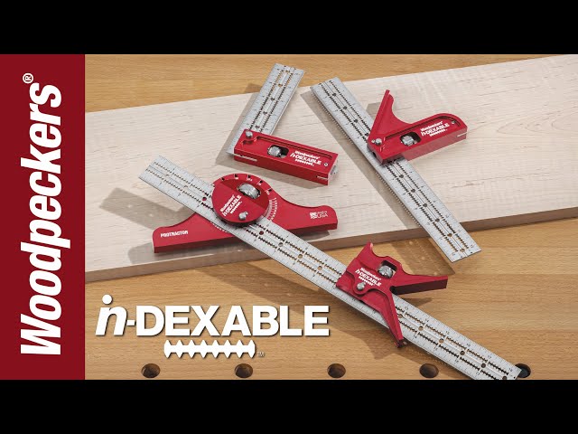 in-Dexable Combination Square System | Woodpeckers Woodworking Tools