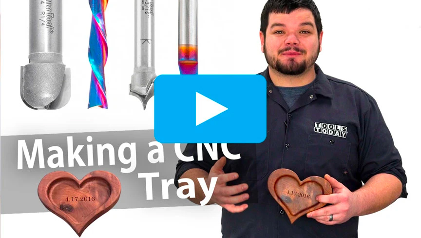 How To CNC Heart Catch All Tray | ToolsToday