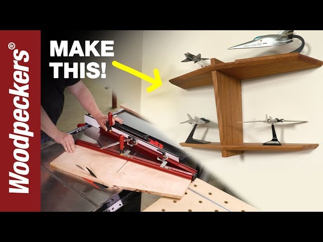 Build An Airplane Inspired Shelf With The Precision Taper Jig | Deep Dive | Woodpeckers Tools