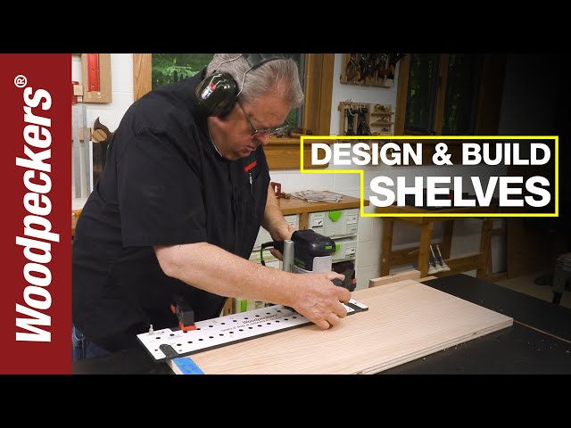 Easy Cabinet Shelf Layout With Shelf Pin & Drawer Slide Template | Deep Dive | Woodpeckers Tools