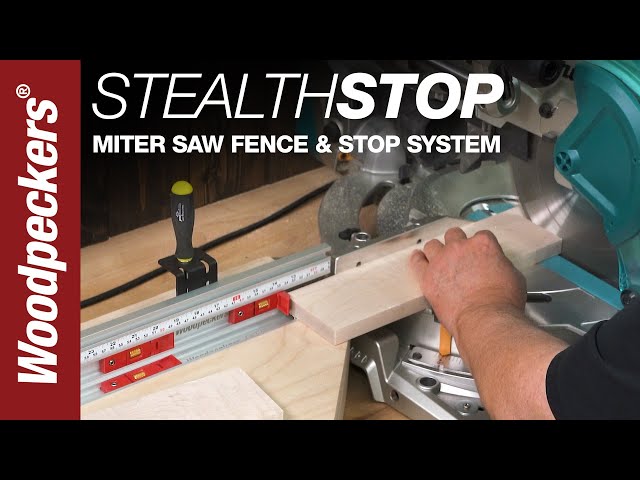 StealthStop Miter Saw Fence & Stop System | Woodpeckers Woodworking Tools