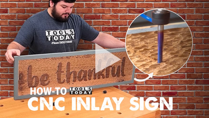 How to Make: CNC Textured Inlay Sign | ToolsToday