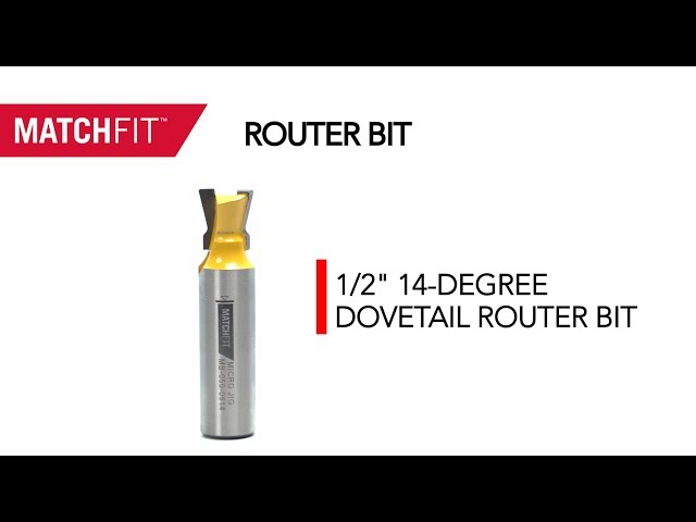 Introducing MATCHFIT Dovetail Router Bit by MICROJIG!