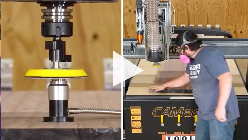 CNC Sanding Attachment Amana Tool In Sand Sander | ToolsToday CNC Video